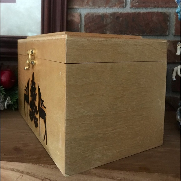 Rare Vintage 1970’s Hand Carved Wood Deer Box - Picture 8 of 11